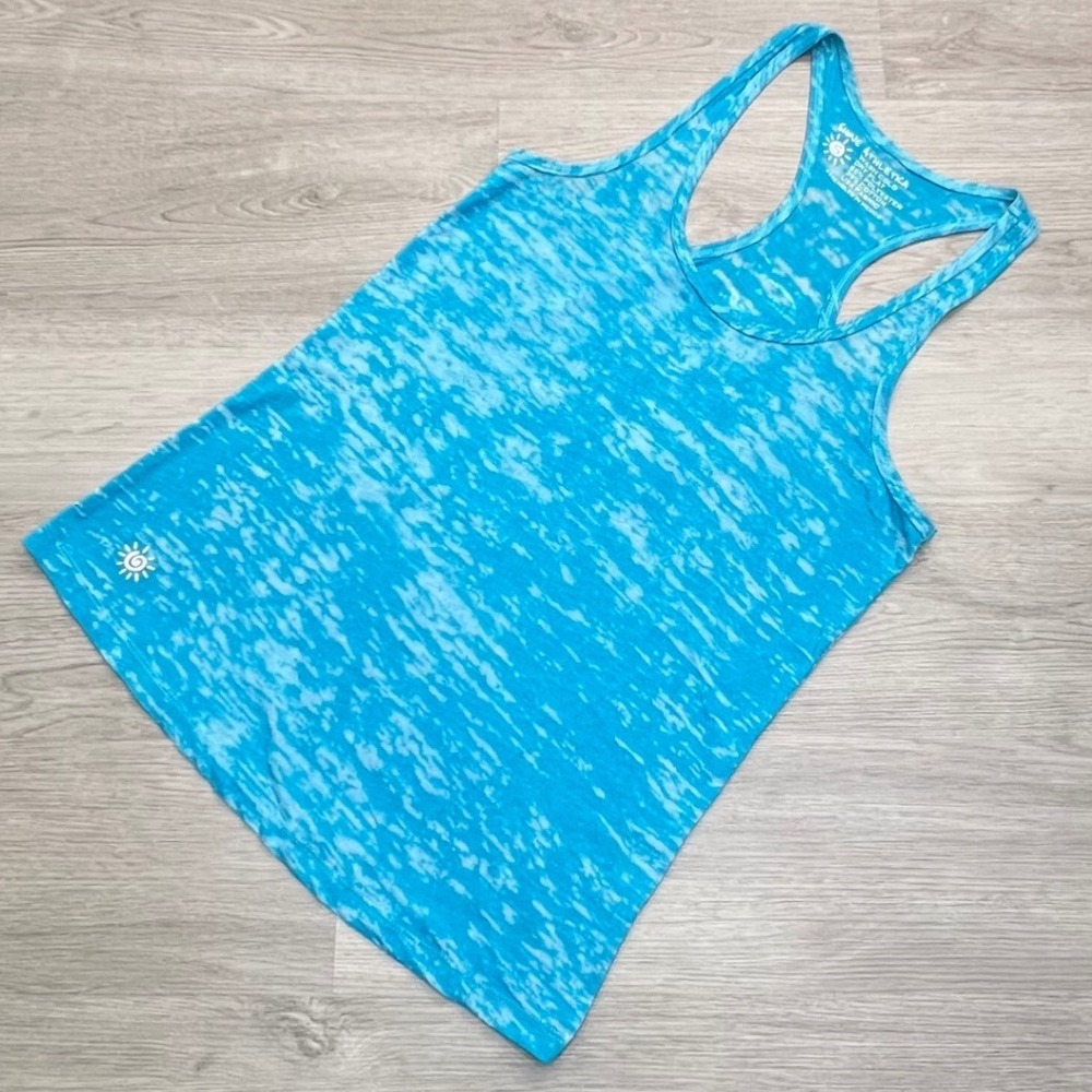 Shine Athletica Tank Top Racerback‎ Athletic Teal Burnout Women's Small